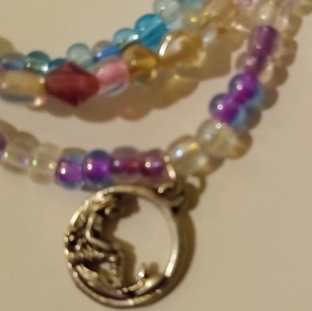 Handmade triple strand necklace